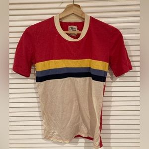 Camp Collection Crewneck SS Ringer Tee Size Small